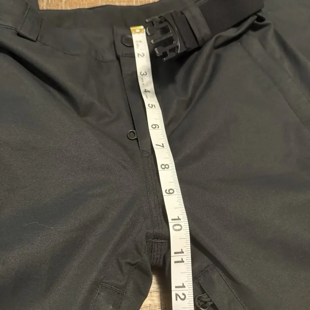 Volcom Youth XL 14Y Insulated Snowboard Pant Black Cargo 10K Waterproof Straight